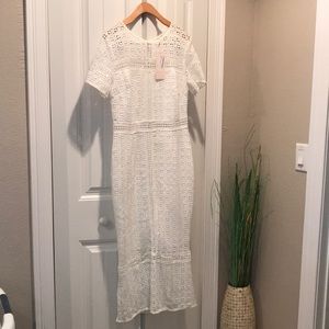 NWT Crochet Midi Dress